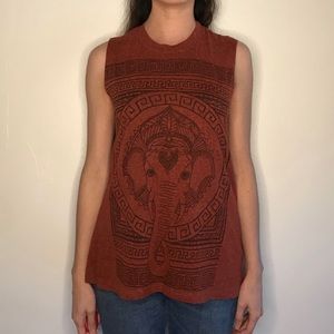 Little unknown high neck tank top